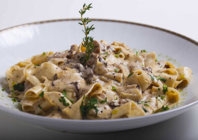 pasta in NYC Times Square