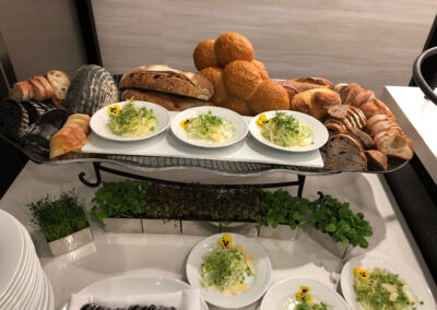 bread catering-Pauls-On-Times Square bread and salad